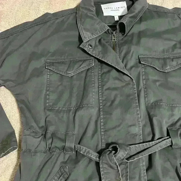 Athleta x Derek Lam Greenwich Utility Jacket size Medium army green - Picture 4 of 10